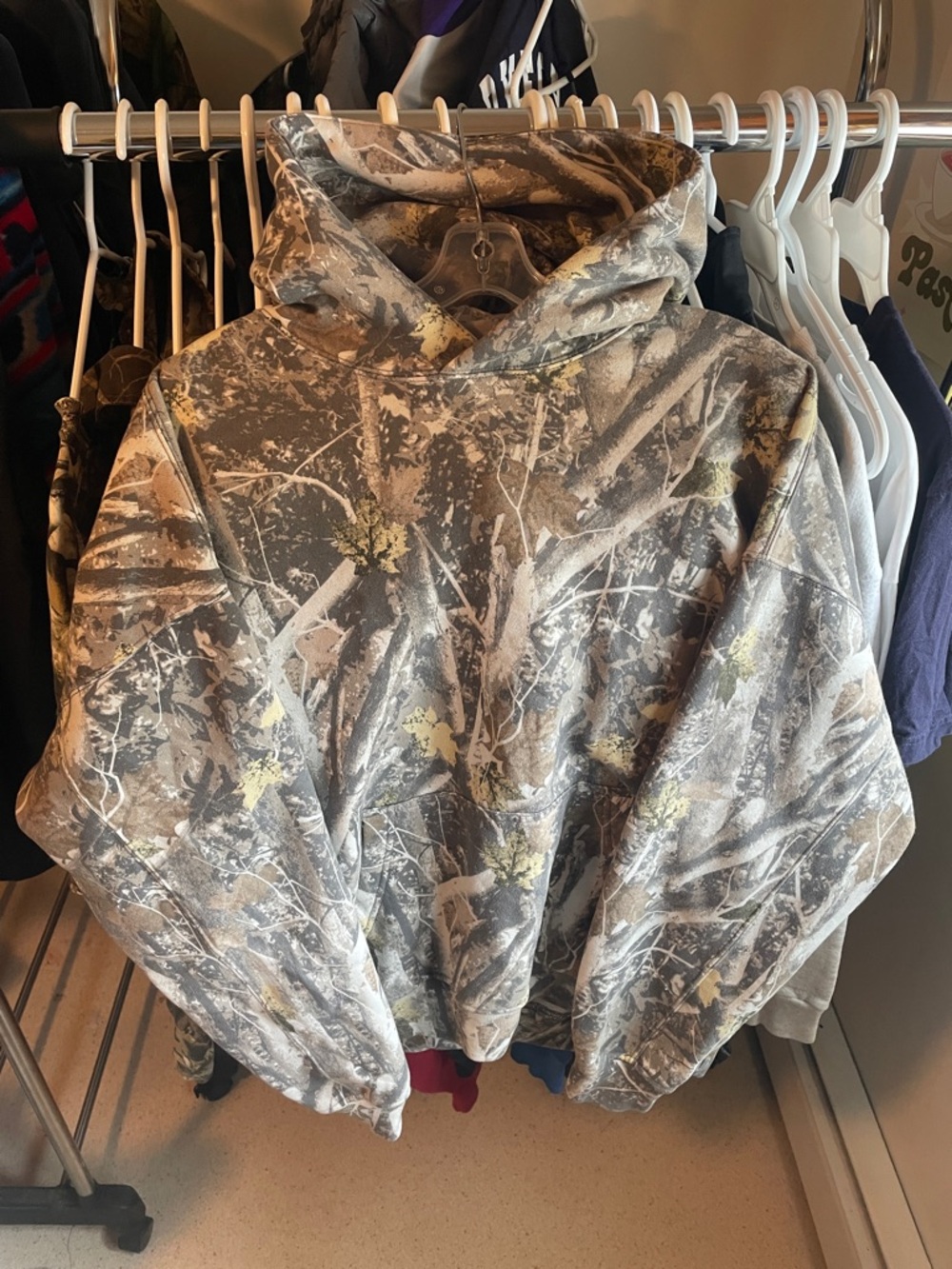 Abercrombie & Fitch Oversized Camo Hoodie